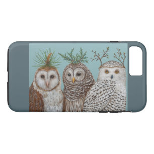 Winter owls Apple iPhone 7 Plus, hard Hoesje
