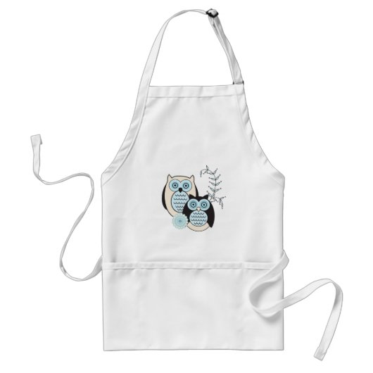 Winter Owls Apron Standaard Schort (Voorkant)