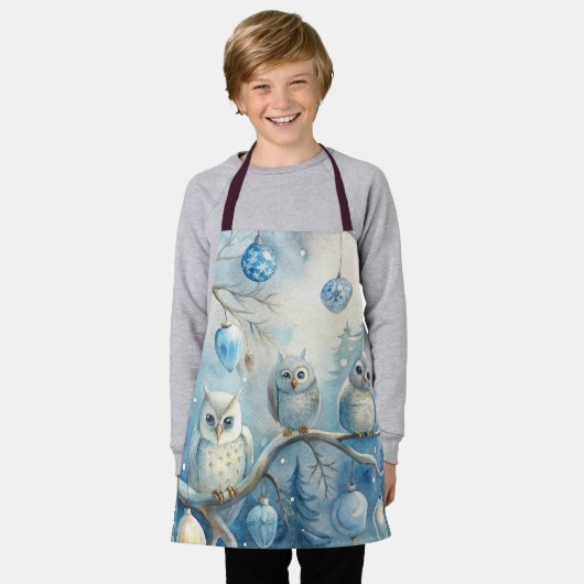 Winter Owls Christmas Schort (Gedragen)