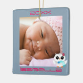 Winter Owls Keramisch Ornament (Links)