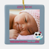 Winter Owls Keramisch Ornament (Voorkant)