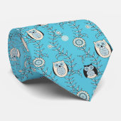 Winter Owls Necktie Stropdas (Opgerold)
