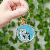 Winter Owls Sleutelhanger (Hand)