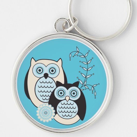 Winter Owls Sleutelhanger (Voorkant)