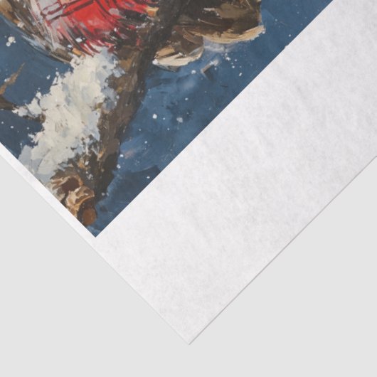 Winter Owls Tissuepapier (Detail)