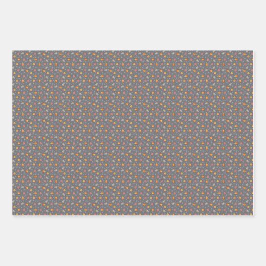 Winter Owls Wrapping Paper Set van 3 vellen (Voorkant 2)