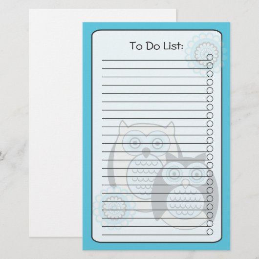 Winter Ownership List Stationery Briefpapier (Voorkant / Achterkant)