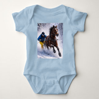 Winter Paard Babykleren | Body's Romper