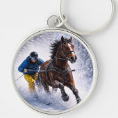 Winter Paard Sleutelhangers & Riempjes (Voorkant)