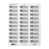Winter Paard Springen Kerst Adreslabel Etiket (Full Sheet)