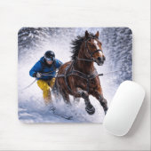   Winter Paarden Muismatten (Met muis)