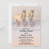 Winter Paarden Trouw Brunch Kaart (Voorkant)