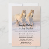 Winter Paarden Weddenschappen Alleen uitnodiging (Voorkant)