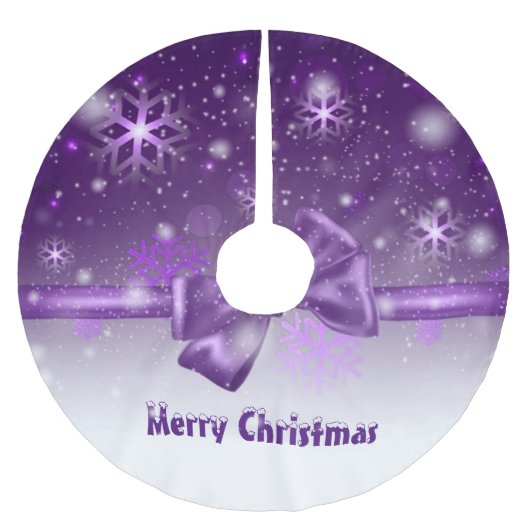 Winter Paars Kerstboom Rok (Voorkant)