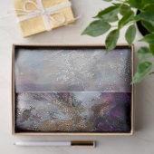 Winter Paarse Bloemen Kat Decoupage Craft Paper Tissuepapier (Geschenk)