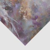 Winter Paarse Bloemen Kat Decoupage Craft Paper Tissuepapier (Detail)