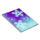 Winter Paarse sterren Notitieboek (Rechterzijde)
