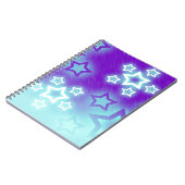 Winter Paarse sterren Notitieboek (Linkerzijde)