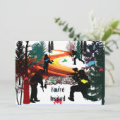 Winter Paintball in de Bossen Kaart (Staand voorkant)