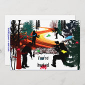 Winter Paintball in de Bossen Kaart (Voorkant / Achterkant)