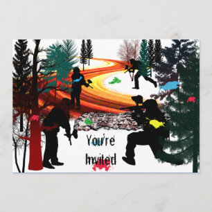 Winter Paintball in de Bossen Kaart