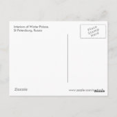 Winter Palace Interiors Briefkaart (Achterkant)