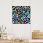 Winter Palet Fractal Poster (Keuken)