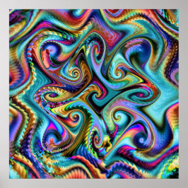 Winter Palet Fractal Poster