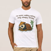 Winter Panda slapen T-shirt (Voorkant)