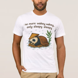 Winter Panda slapen T-shirt
