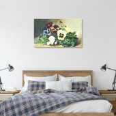 Winter Pansies, 1884 Canvas Afdruk (Insitu (Slaapkamer))