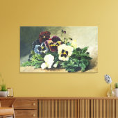 Winter Pansies, 1884 Canvas Afdruk (Insitu (Woonkamer))