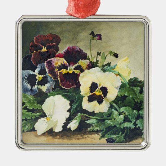 Winter Pansies, 1884 Metalen Ornament (Voorkant)