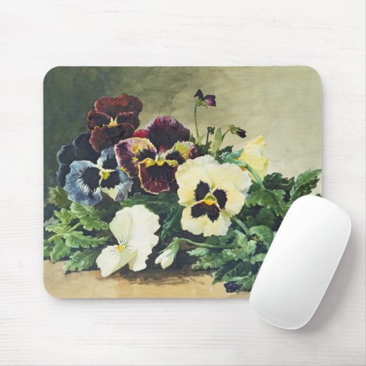 Winter Pansies, 1884 Muismat (Met muis)