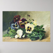 Winter Pansies, 1884 Poster (Voorkant)