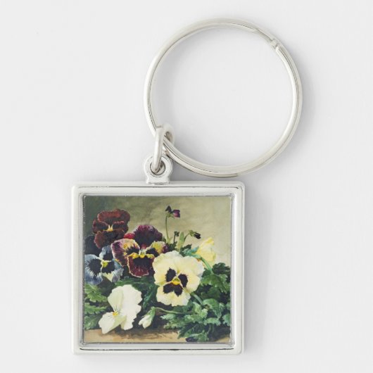 Winter Pansies, 1884 Sleutelhanger (Voorkant)