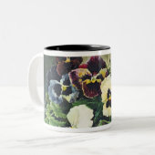 Winter Pansies, 1884 Tweekleurige Koffiemok (Voorkant links)