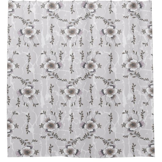 Winter Pansies Douchegordijn (Voorkant)