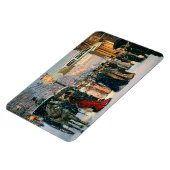 Winter Parisian Scene met kerstcadeau Magneet (Linkerzijde)