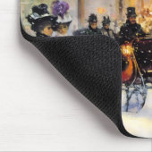  Winter Parisian Scene met kerstcadeau Muismat (Hoek)