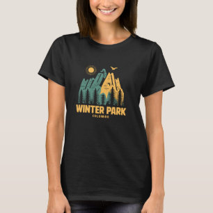 Winter Park Bergen Colorado Wandelen Buiten Vin T-shirt