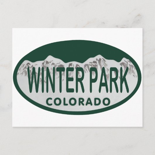 Winter Park Briefkaart (Voorkant)