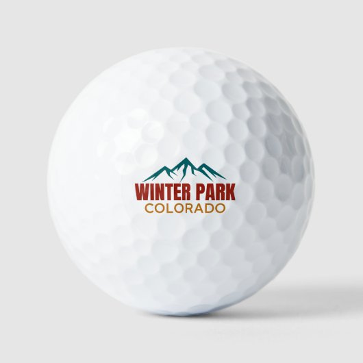 Winter Park Colorado Golfballen (Voorkant)