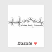 Winter Park Colorado Hartslag Sticker (Vel)