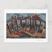 Winter Park, Colorado - Large Letter Scenes Briefkaart (Voorkant)
