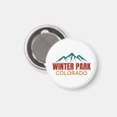 Winter Park Colorado Magneet (Voorkant / Achterkant)