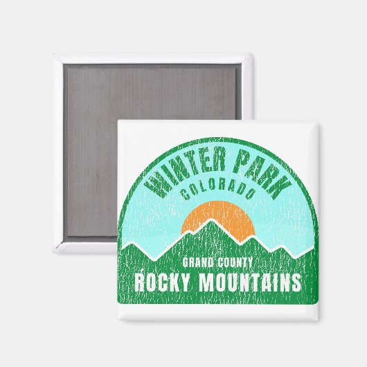 Winter Park Colorado Rocky Mountains Magneet (Voorkant / Achterkant)