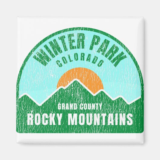 Winter Park Colorado Rocky Mountains Magneet (Voorkant)