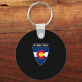 Winter Park Colorado Shield Sleutelhanger (Voorkant)