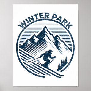 Winter Park Colorado Skigebied Winterskiën Poster
